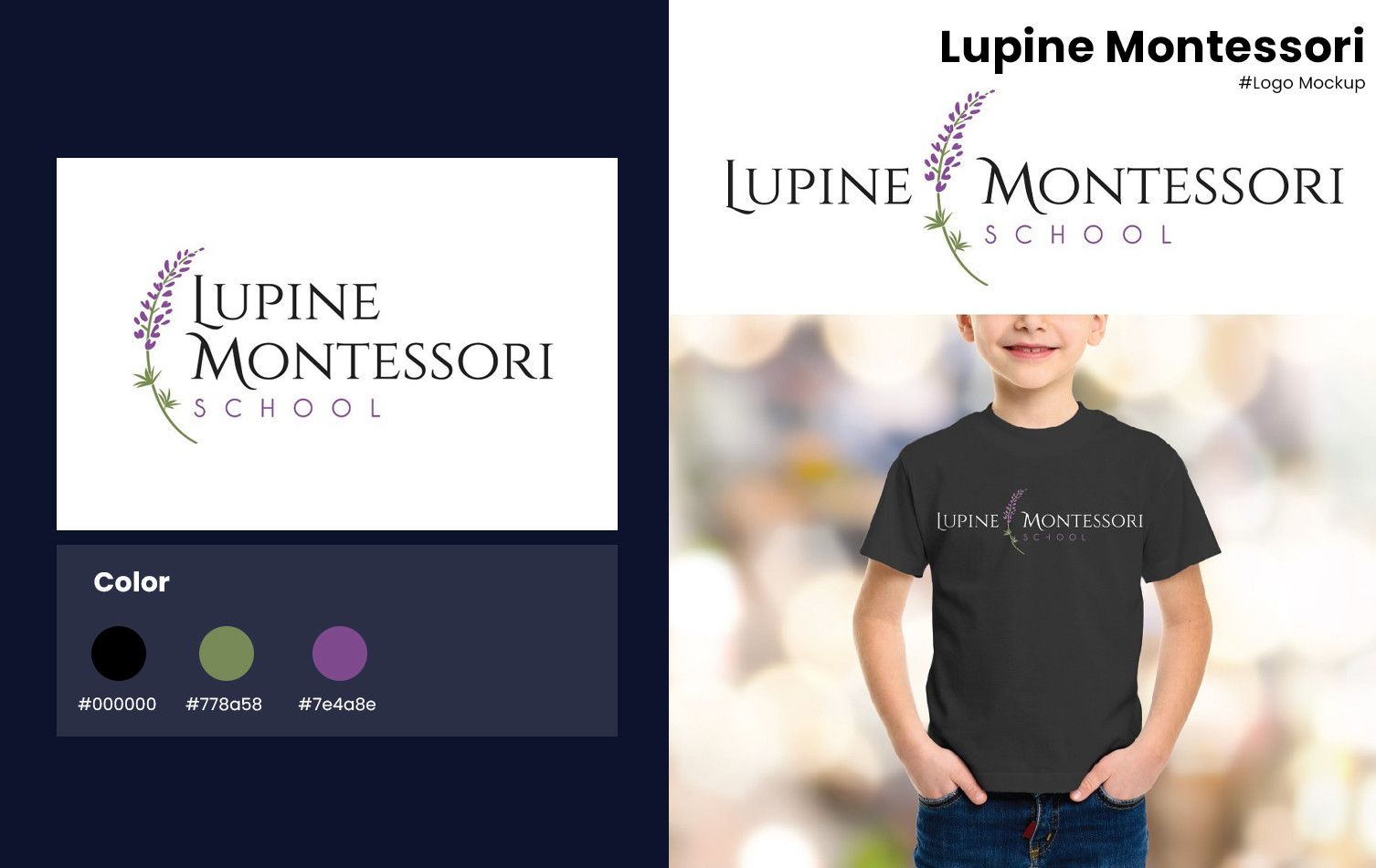 Lupine Montessori, Identitate Vizuala